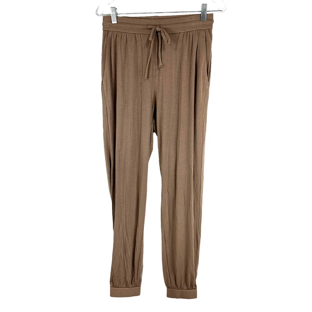 Eileen Fisher NWT Fine Jersey Jogger Pants Easy Fit Ankle Length Barley Size XS - Picture 2 of 10
